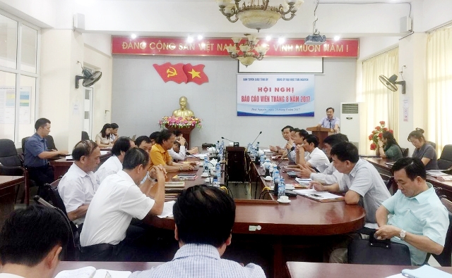 Hội nghị Báo cáo viên cấp tỉnh tháng 8/2017