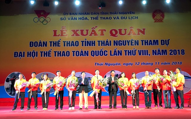 Thái Nguyên 97 vận động viên tham dự Đại hội Thể thao toàn quốc lần thứ VIII