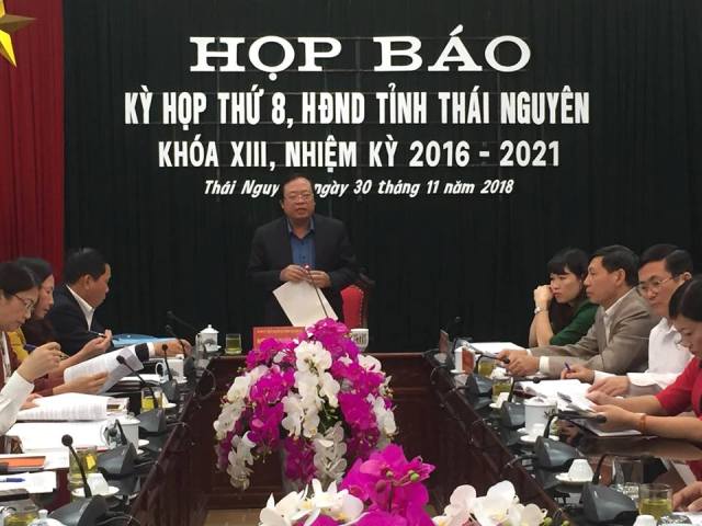 Họp báo Kỳ họp thứ 8, HĐND tỉnh khóa XIII, nhiệm kỳ 2016-2021