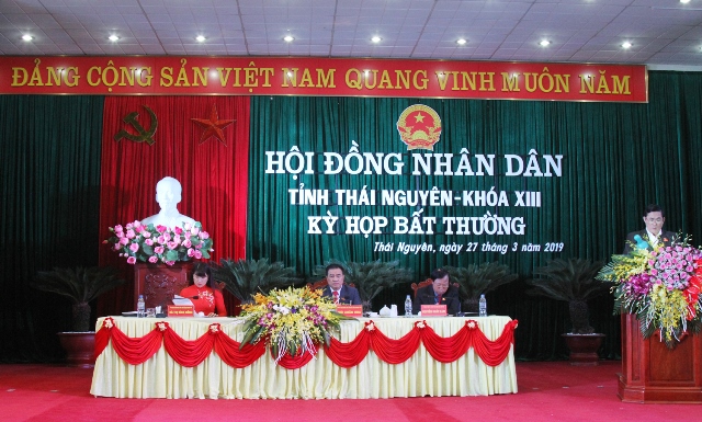 Kỳ họp bất thường HĐND tỉnh Thái Nguyên khóa XIII