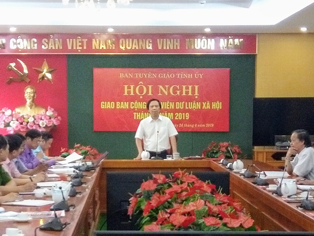 Giao ban cộng tác viên dư luận xã hội tháng 4/2019