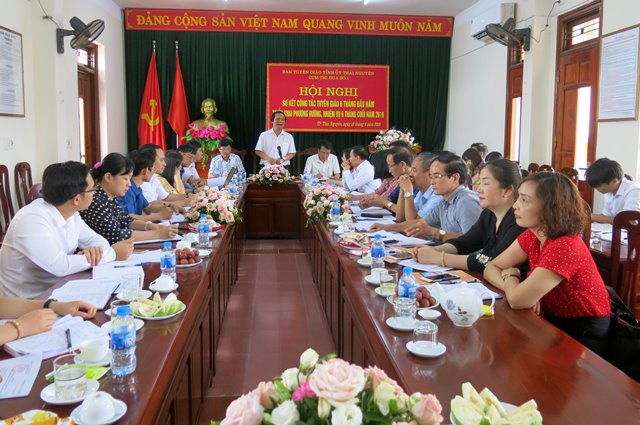 Giao ban công tác tuyên giáo 6 tháng đầu năm 2019