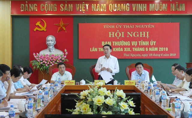 Hội nghị Ban Thường vụ Tỉnh ủy tháng 6/2019