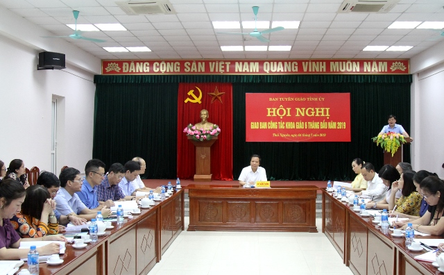 Giao ban công tác khoa giáo 6 tháng đầu năm 2019