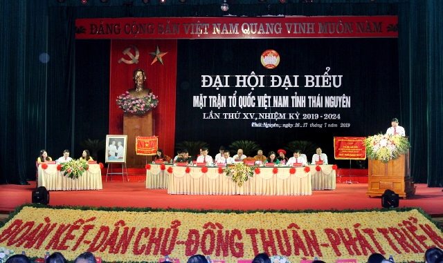 Đại hội Đại biểu Mặt trận Tổ quốc Việt Nam tỉnh Thái Nguyên lần thứ XV, nhiệm kỳ 2019 - 2024