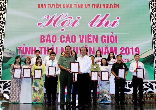 Hội thi Báo cáo viên giỏi tỉnh Thái Nguyên thành công tốt đẹp