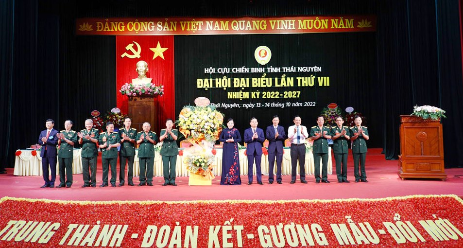 Đại hội đại biểu Hội Cựu chiến binh tỉnh Thái Nguyên lần thứ VII, nhiệm kỳ 2022-2027