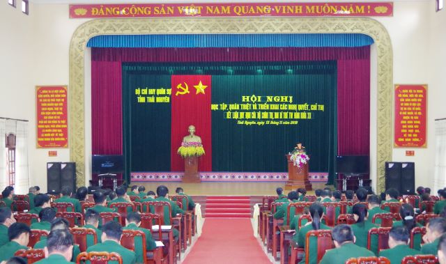 Bộ CHQS tỉnh học NQ